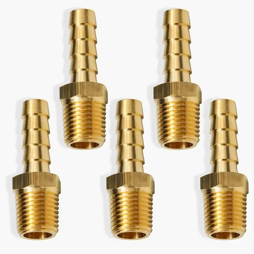 Vista 14 de AOPANDA Colocaciones de manguera de púas de latón 1/4" manguera ID Barb x 3/8 macho NPT adaptador de tubo