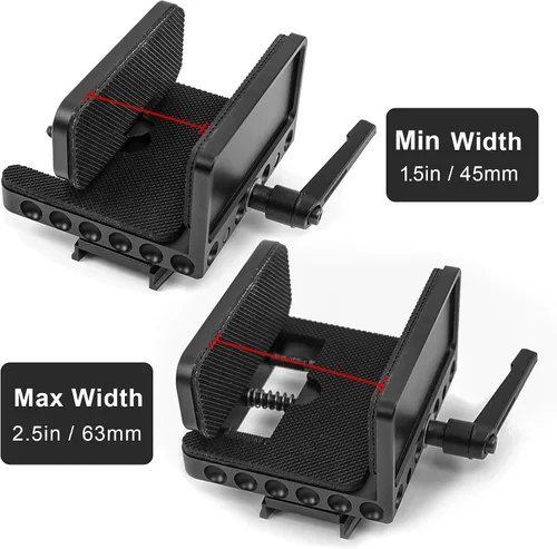 Vista 2 de Gun Rifle Saddle Clamp Mount with Arca Swiss Rail Tripod Rest for Hunting Shooting Stick, Quick Release Accuracy Ball Head & Adapter, Hand-Free