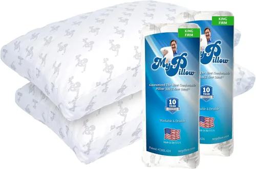 Vista 12 de MyPillow Ropa de Cama Almohadas de Cama para Dormir Tamaño Queen, Juego de 2, con Refuerzo para Personas que Duermen Boca Arriba, Boca Abajo