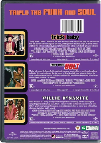 Vista 2 de Soul Showcase Triple Feature (Willie Dynamite That Man Bolt Trick Baby)
