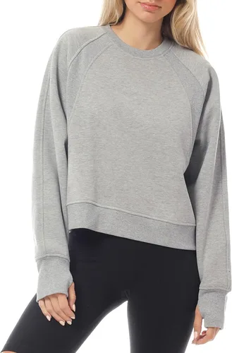 Vista 52 de Design by Olivia Sudadera básica suave y cómoda de cuello redondo para mujer, ropa de otoño