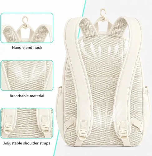 Vista 5 de Pickleball Backpack, Large Sports Bag with Shoe Compartment, for Men and Women