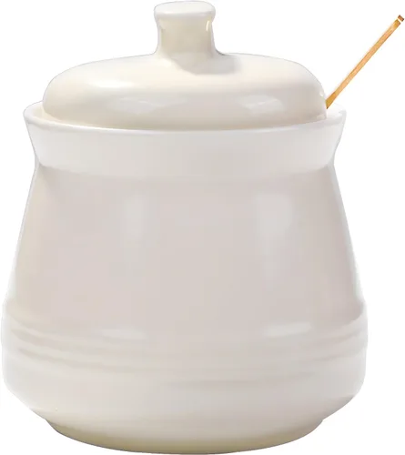 Vista 8 de Azucarero con tapa y cuchara, tazón de azúcar de cerámica, contenedor de azúcar multifunción para especias, tarro de sal, condimentos, tarro de Verde