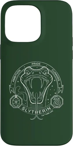 Vista 21 de iPhone 16 Harry Potter Slytherin Line Art Snake Symbol Case