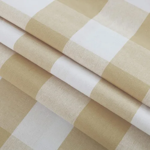 Vista 4 de Cortinas de 24 pulgadas de largo con diseño Buffalo Check Gingham Plaid para ventanas de cocina y baño, tratamiento para ventanas con 2 paneles