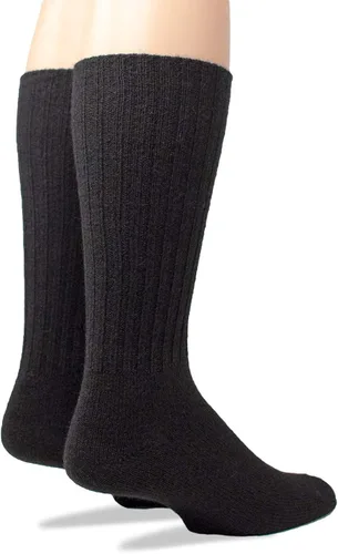 Vista 2 de Warrior Alpaca Socks - Calcetines de lana de alpaca acanalados casuales para uso diario para hombres y mujeres