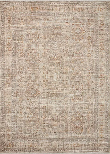 Vista 4 de Loloi Angela Rose Blake Collection BLA-06 Avena/Especias 9' x 13', Altura de Pelo 0.25", Flecos, Alfombra