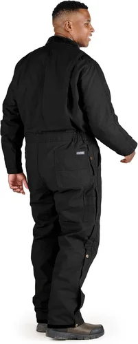 Vista 2 de Overol térmico para hombre de Berne Negro