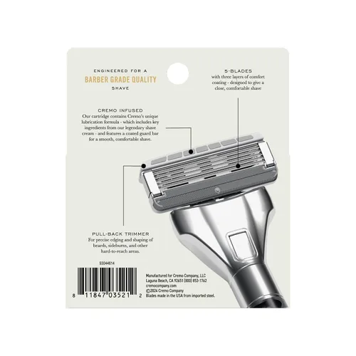 Vista 6 de Cremo Recambios de maquinilla de afeitar para hombres, asombrosamente superiores para hombres, compatibles con maquinillas de afeitar Cremo Razors