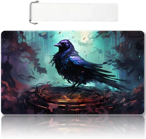 Vista 29 de Tapete de juego MTG cosido de alta calidad con zonas y parte trasera de goma antideslizante, tapete de juego TCG para MTG y otros juegos de cartas