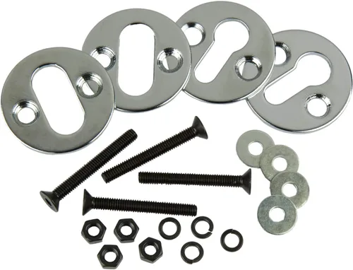Vista 3 de Raider 19-610 Deluxe Cromo 5-3/4" Ancho Rueda Calzo para Motocicletas, Ciclomotores, Remolques
