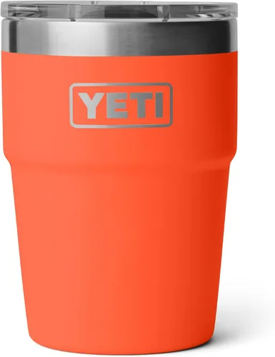Vista 11 de YETI Rambler - Vaso apilable de 16 onzas, aislado al vacío, de acero inoxidable con tapa MagSlider Apilable