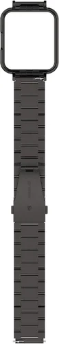 Vista 5 de Compatible con Redmi Watch 2 lite con funda, correa de metal de acero inoxidable mejorada con protector de pantalla para Redmi Watch 2 lite