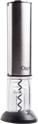 Vista 2 de Ozeri Extravo - Abridor eléctrico de vino en acero inoxidable con activación automática (funcionamiento sin botones), plateado