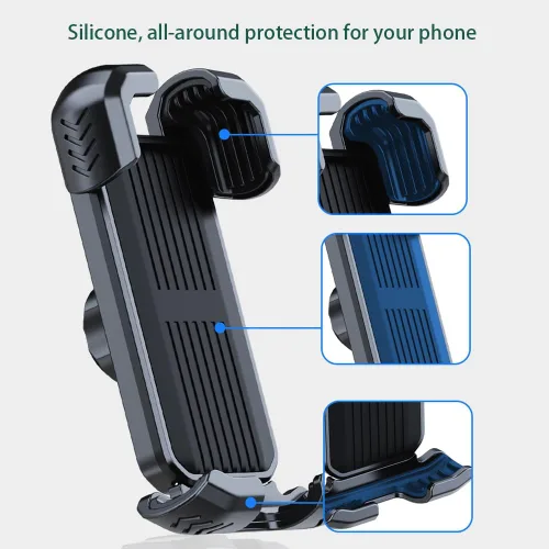 Vista 6 de Soporte de teléfono para bicicleta, soporte para teléfono celular para iPhone 16, 15, 14, 13, Galaxy S24, S23 y teléfono inteligente de 4.5-7