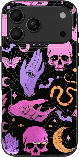 Vista 10 de SCORPIFY - Funda para iPhone 17 Pro Max Leopardo negro transparente LP-Negro Transparente Leopardo