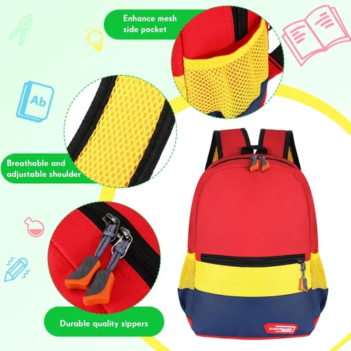 Vista 3 de Amylove Mochila para niños preescolares, 6 unidades, a granel, bolsas de jardín de infantes, Como se muestra en la imagen, Estilo lindo