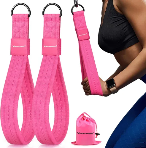 Vista 9 de RENRANRING Tricep Rope Cable Attachment Handles for Gym, 13inch Exercise Handles, Tricep Pull Down Attachments Rope for Pilates, Yoga, Strength