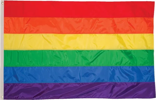 Vista 9 de In the Breeze 3700 - Bandera de arco iris con ojales, 2 x 3 pies