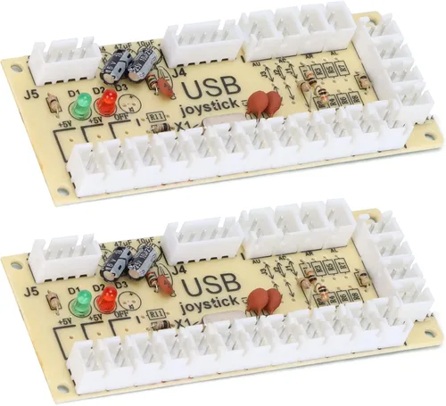 Vista 8 de QM070913 Controlador de juego arcade codificador USB módulo de retardo cero para PC para MAME para Raspberry Pi Retropie, codificador de PC USB