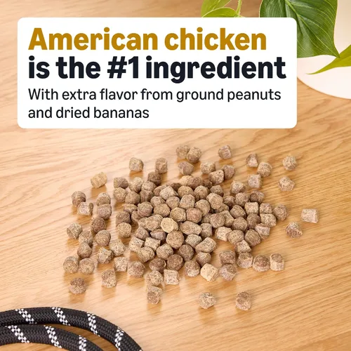 Vista 3 de Marca Amazon – Wag - Golosinas de entrenamiento con sabor a mantequilla de maní y plátano para perros, 2 libras (paquete de 1)