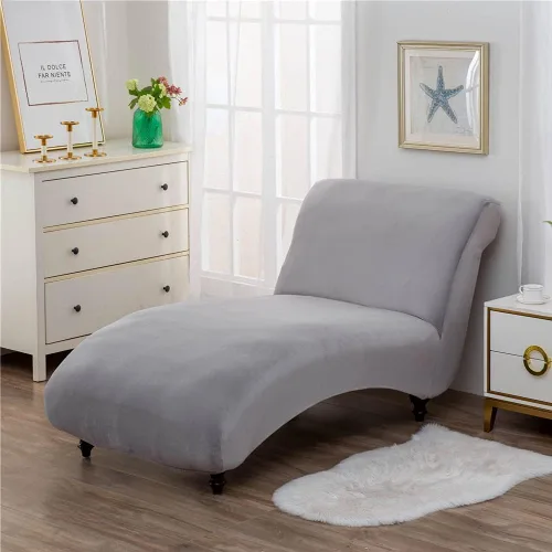 Vista 14 de Funda de terciopelo para diván Longue, funda de lujo para tumbona, para sala de estar, funda para muebles de interior, ultra suave, lavable a