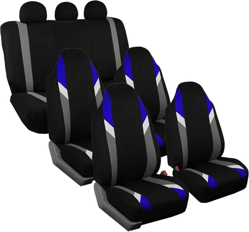 Vista 11 de FH Group Tres filas de 7 plazas, fundas de asiento modernistas de alta calidad, se adaptan a la mayoría de automóviles, camiones, SUV y camionetas