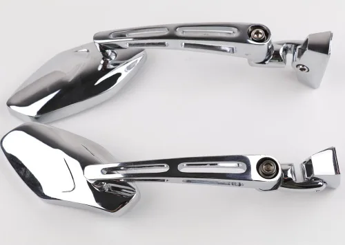 Vista 5 de Xyzctem - Espejos deportivos de carrera, de base ajustable, universales, de cromo para Honda CBR 600 1000 RR F4i F4 Suzuki GSXR 600 700 1000 1300