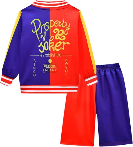Vista 3 de ROSEZUZU Super Villain - Disfraz de cosplay para niñas, 4 piezas, 5-13 años
