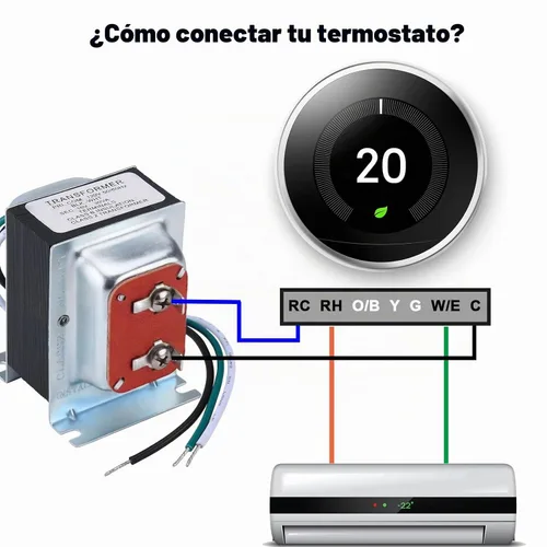 Vista 4 de Transformador de timbre 16V 30VA Fuente de alimentación AC Adaptador de corriente del termostato Transformador de timbre de puerta con cable