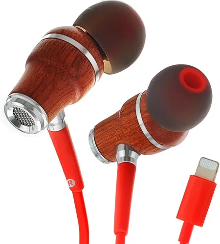 Vista 18 de Auriculares sintonizados NRG 3.0 Premium Madera aisladores de sonido, con micrófono y control de volumen, estilo madera