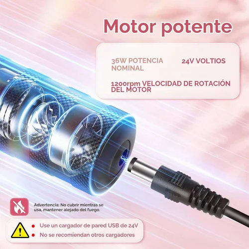 Vista 6 de Krofaue 1200RPM - Removedor eléctrico de callos para pies, 60 piezas, papel de lija, color negro