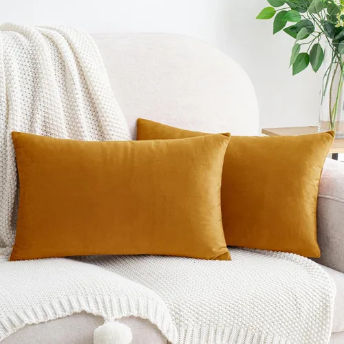 Vista 83 de HWY 50 fundas de almohada decorativas de terciopelo sólido para sofá, sala de estar., Terciopelo, gris, 20x20 pulgadas