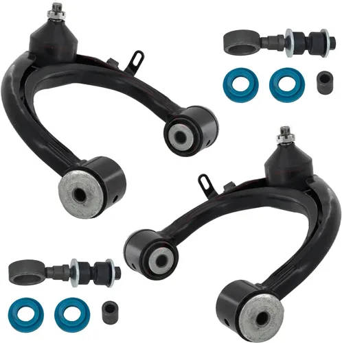 Vista 75 de Detroit Axle - 4 piezas de brazos de control traseros para Ford C-Max, Focus, Mazda 3 5, Volvo C30, C70, S40, V50, 4 brazos de control superiores e