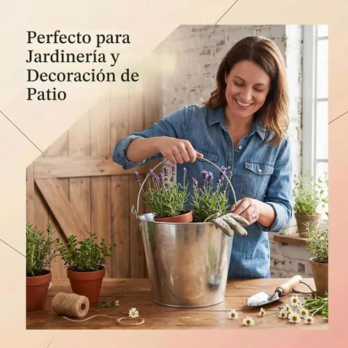 Vista 5 de Cubo de cerveza galvanizado de 5 cuartos de galón de 9 x 9 x 7 pulgadas (paquete de 1)