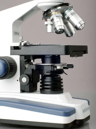 Vista 4 de AmScope Microscopio monocular compuesto M620B, 40x-2000x
