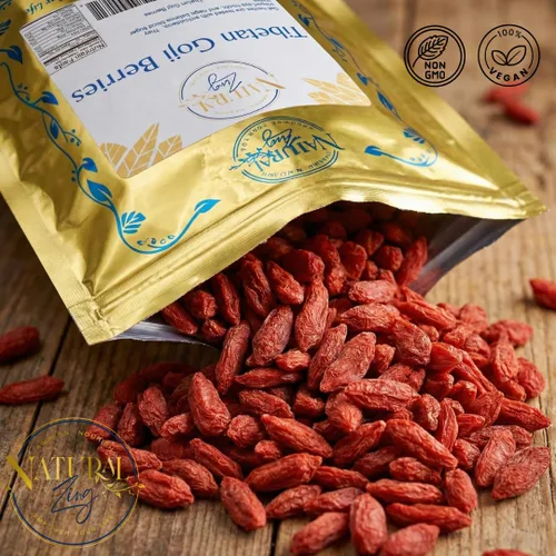 Vista 5 de Auténticas bayas tibetanas de Goji (crudas, elaboradas en silvestre) 16 onzas