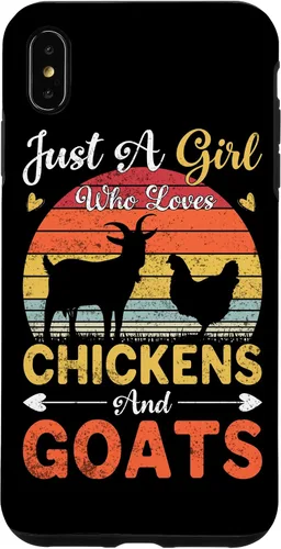 Vista 11 de Funda de regalo vintage con texto en inglés «Just A Girl Who Loves Chickens and Goats Farmer» para iPhone 17