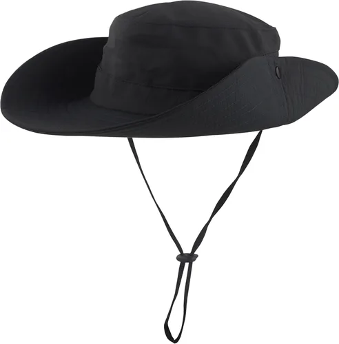 Vista 3 de Sombrero de verano para mujer, ala ancha, protección UV, plegable, para cola de caballo, para playa, pesca, senderismo