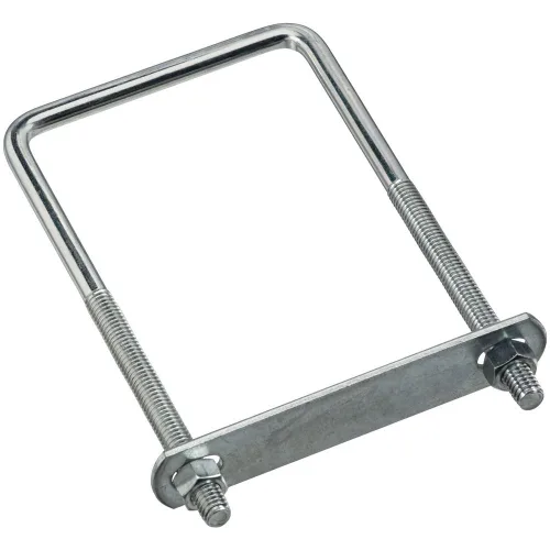 Vista 7 de National Hardware - Perno cuadrado en U de tamaño de madera, #664-3/8" x 3-5/8" x 4", Zinc Tamaño para envolver madera nominal y tubo rectangular