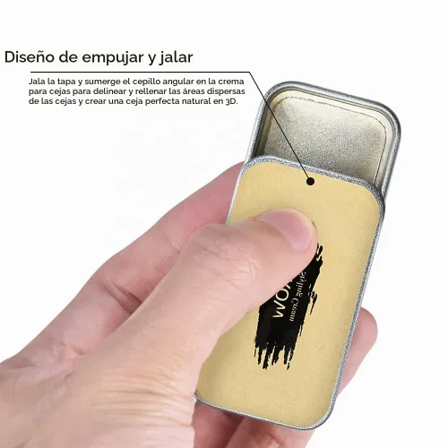 Vista 4 de Ownest Kit de Jabón para Cejas, Jabón para Peinar Cejas, Pomada para Cejas Impermeable y a Prueba de Manchas de Larga Duración para Cejas Naturales
