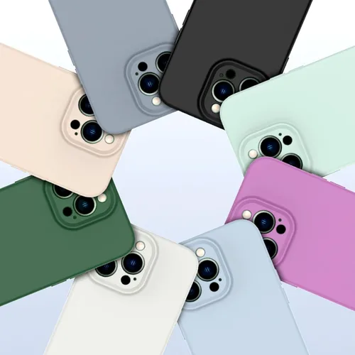 Vista 7 de Funda para iPhone 12 Pro Max, silicona líquida a prueba de golpes mejorada [protección de cámara] forro de microfibra delgada y suave antiarañazos
