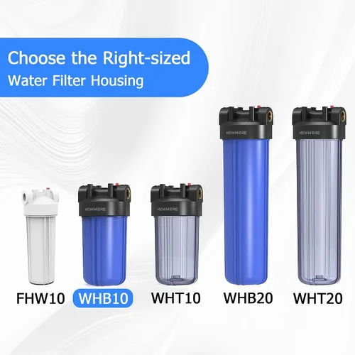 Vista 7 de WHB10 - Carcasa de filtro de agua para toda la casa, se adapta a filtros de sedimentos de 10 x 4.5 pulgadas, etc. para agua de pozos y ciudades