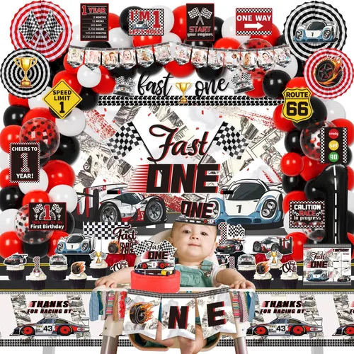 Vista 7 de KOTLMIGHT Decoraciones rápidas de un cumpleaños para niños, decoración