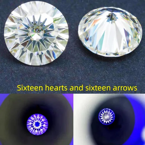 Vista 2 de Moissanite Loose Stone VVS1 Clarity for Pendant Ring Stud Earring Jewelry Making with Certificate of Authenticity GRA
