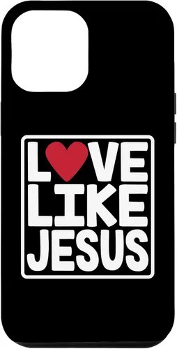 Vista 25 de iPhone 16 Love Like Jesus Valentines Day Heart Case