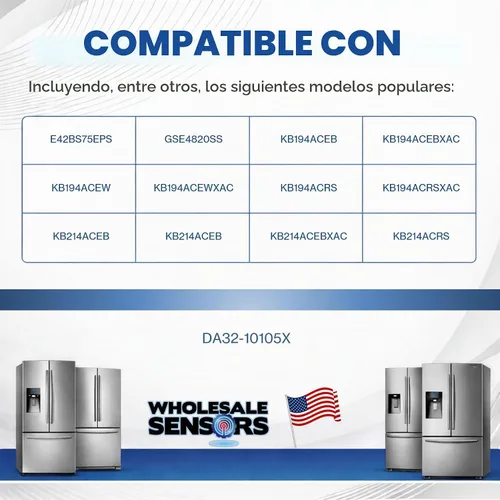 Vista 5 de Sensor de temperatura del refrigerador Samsung DA32-10105X de repuesto 24 meses de garantía y soporte de EE. UU
