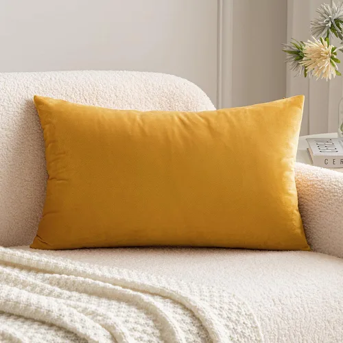 Vista 67 de MIULEE Funda de almohada de terciopelo suave, de lujo, decorativa, de Navidad, funda de cojín rectangular, decoración del hogar para sofá Verde