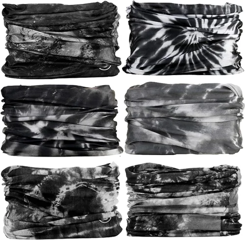Vista 13 de Polaina para el cuello, máscara facial, bufanda bandana para hombres y mujeres, sol, polaina de tubo a prueba de polvo para ciclismo, motocicleta