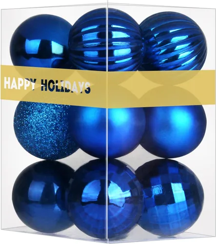 Vista 72 de Esferas pequeñas de Navidad de bronce y dorado de 1.6 pulgadas, adornos para decoración de árbol de Navidad, bolas colgantes inastillables